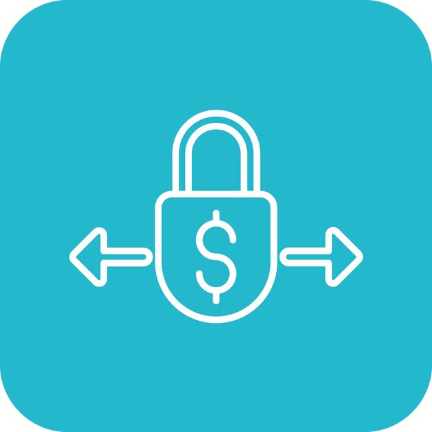 fixed asset icon vector image can be used for finance