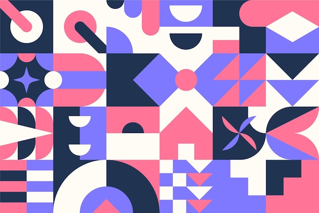 Flad geometrisk baggrund