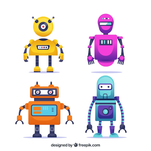 Flad robotsamling