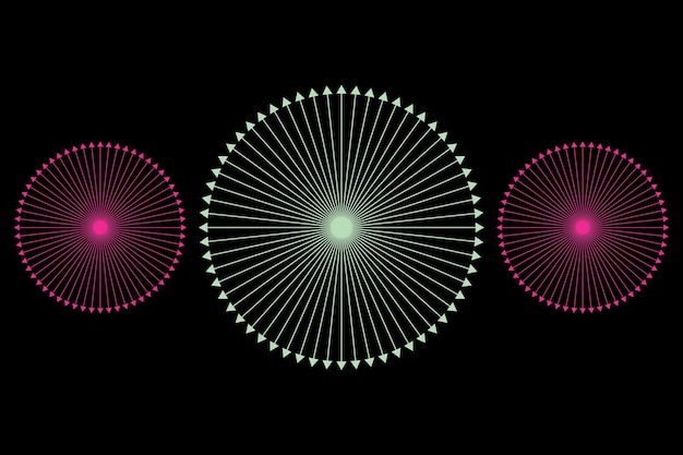 Flad spiralcirkel baggrund