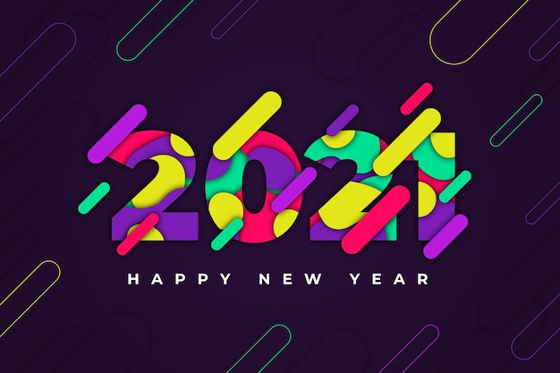 Fladt design nytår 2021