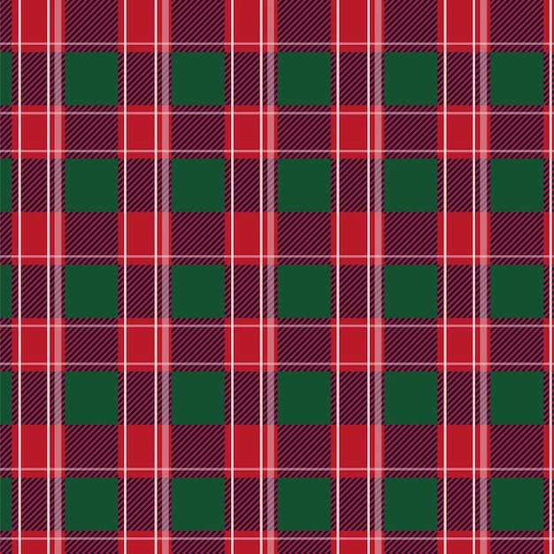 Fladt julede ternet mønsterdesign