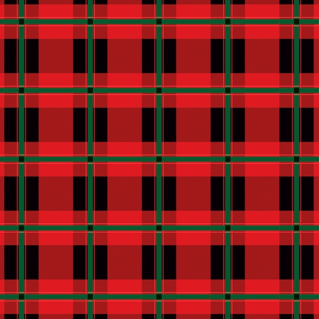 Fladt julede ternet mønsterdesign