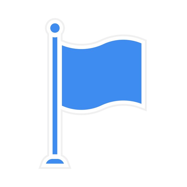 flag icon vector image can be used for geography
