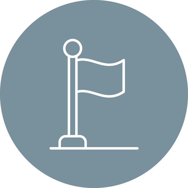 Flag icon vector image Can be used for Medieval