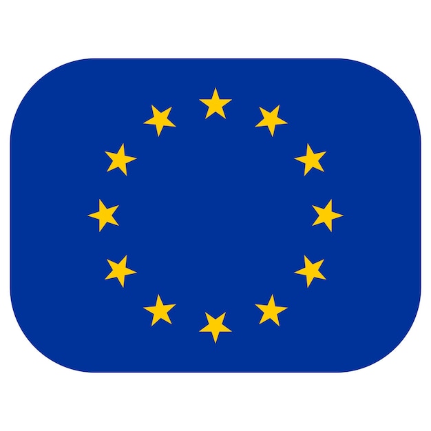 flag of europe union in design shape european union eu flag