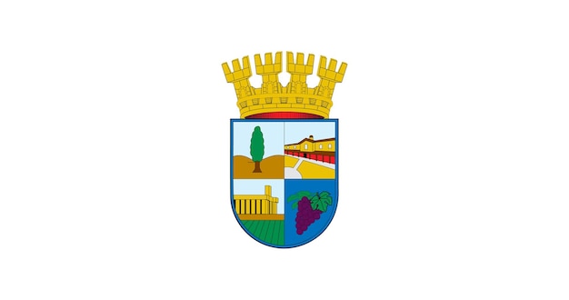 flag of pedro aguirre cerda commune in chile vector image