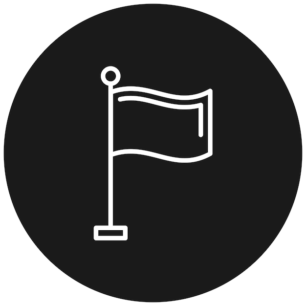 Flag vector icon Can be used for Map and Navigation iconset