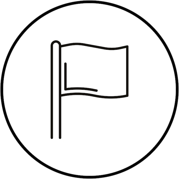 Flag vector icon Can be used for Volleyball iconset