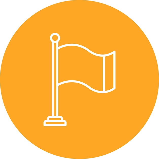 Flag Vector Illustration Style