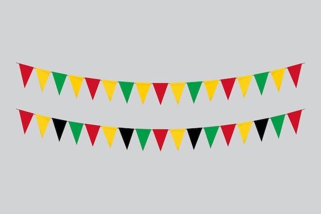 Flags isolatedGuineaBissau paper bunting flags birthday anniversary celebrate event