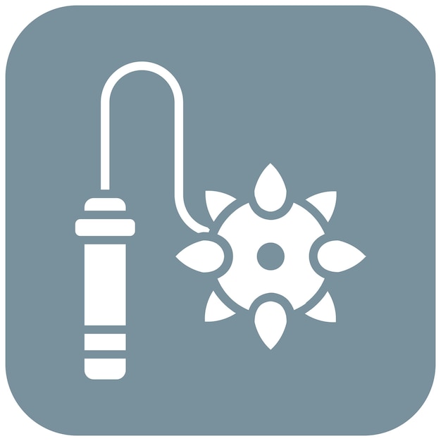 Flail vector icon Can be used for Medieval iconset