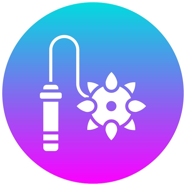 Flail vector icon Can be used for Medieval iconset