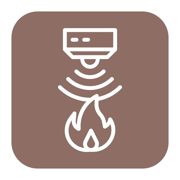 flame sensor icon vector image can be used for sensors