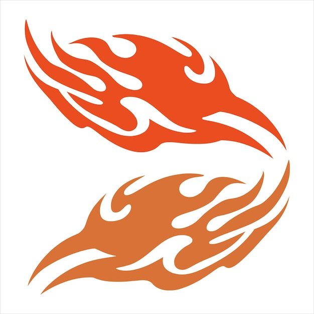 Flame Speed Icons Fire Motion Effect Vector Racing and Fast Burning Graphics