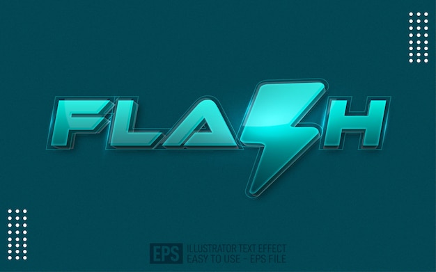flash 3d text editable style effect template