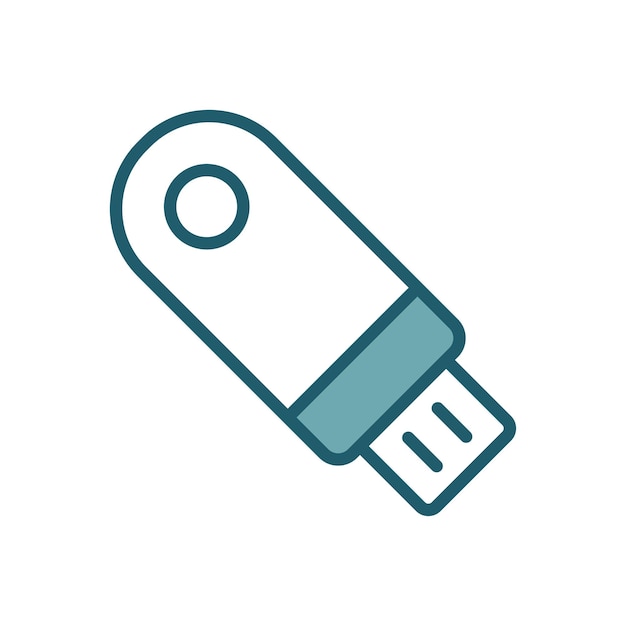 flash disk icon vector design template simple and clean