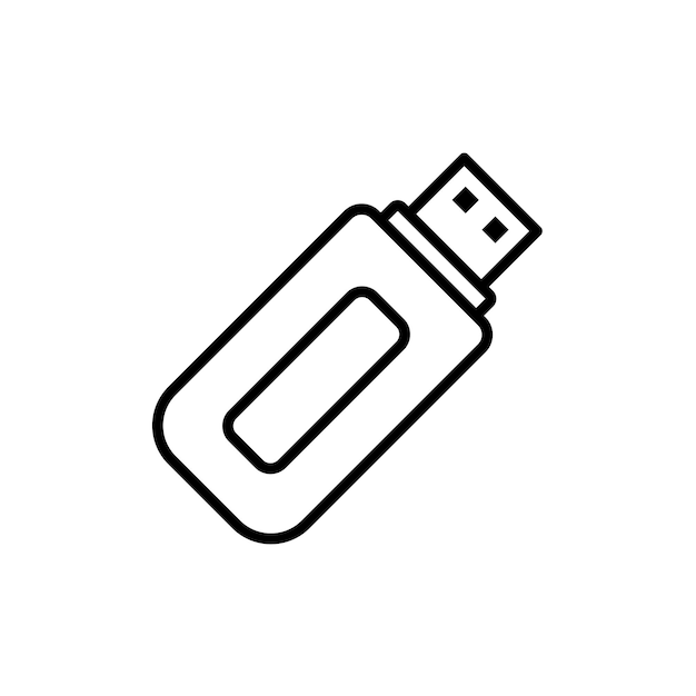Flash Disk Icon Vector Design Template