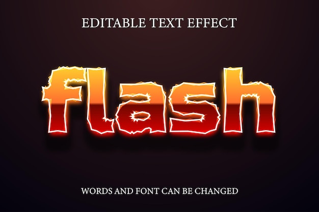 Flash neon style text effect