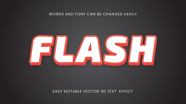 Flash redigerbar tekststil design