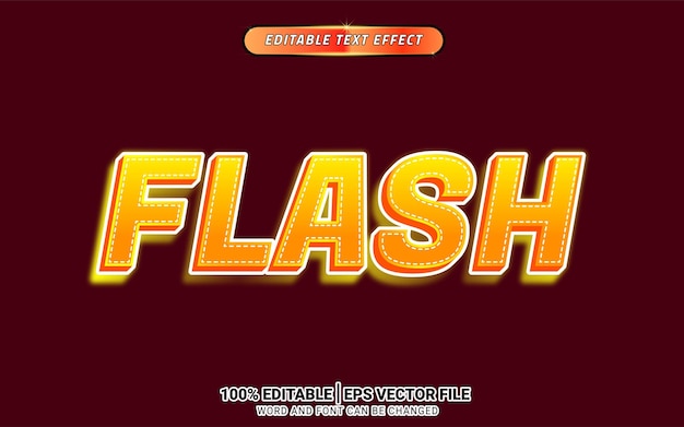 Flash sale 3d editable text effect design