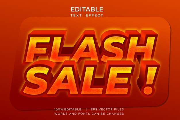 FLASH SALE editable text effect