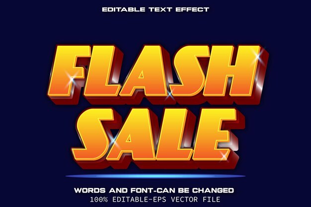 Flash Sale Text Effect Modern Style