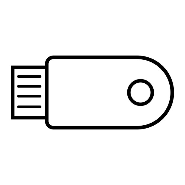 Flashdisk icon logo vector design template