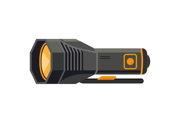 flashlight torch hand illustration pocket vector light lamp lantern design torch