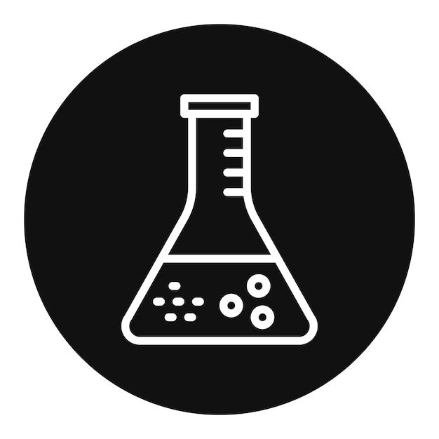 flask icon vector image can be used for virtual lab