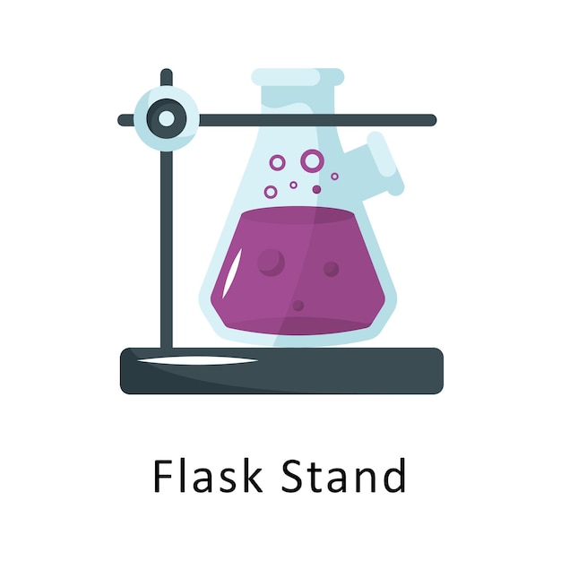 Flask Stand Vector Flat Icon Design illustration Symbol on White background EPS 10 File