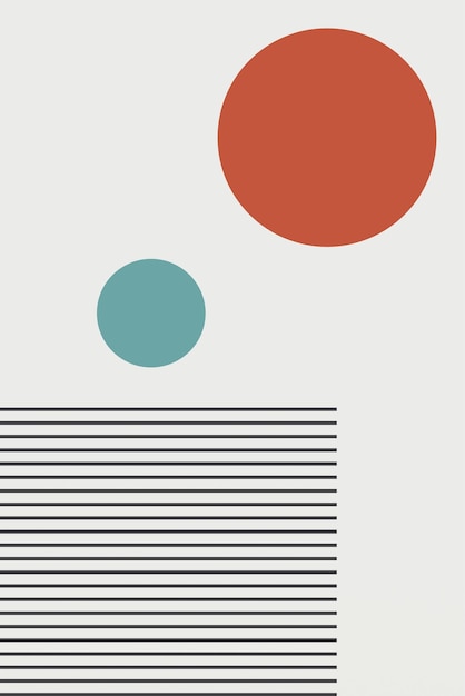 Flat abstract boho geometric background