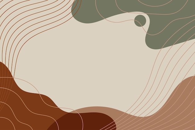 Flat abstract liquid doodle hand drawn background