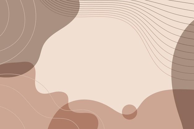 Flat abstract liquid doodle hand drawn background