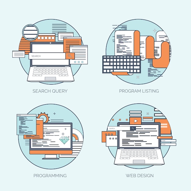 flat avatar icons business concept global communication web site user profile social media network
