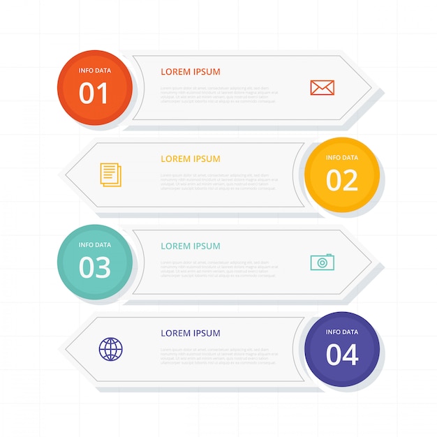 FLAT BANNERS INFOGRAPHIC