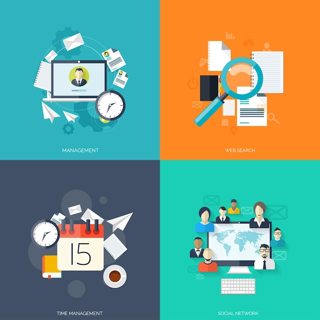 Flat cloud computing background data storage network technology multimedia content and web sites