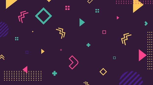 flat colorful background illustration vector