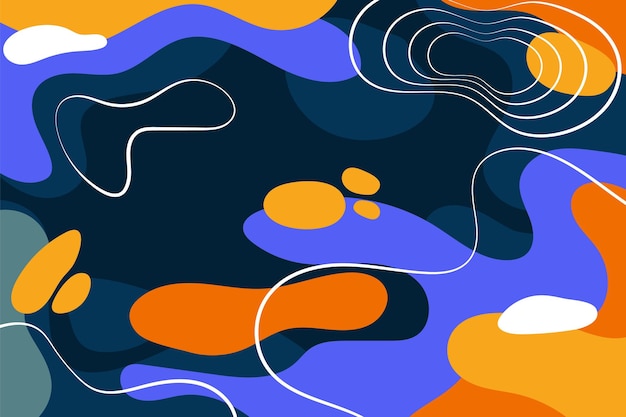 Flat design abstract illustration in bright colors