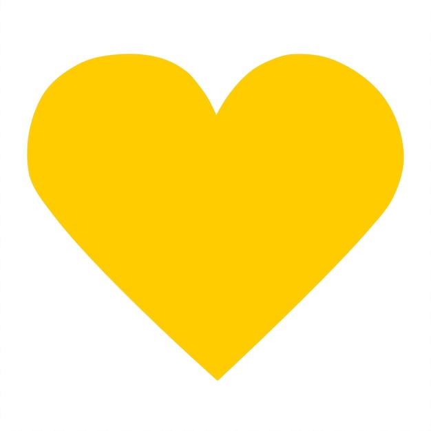 Flat design heart of gold