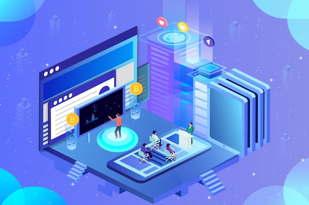 flat design illustration studying