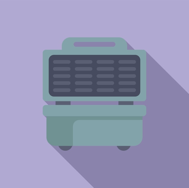 Flat design portable air conditioner illustration