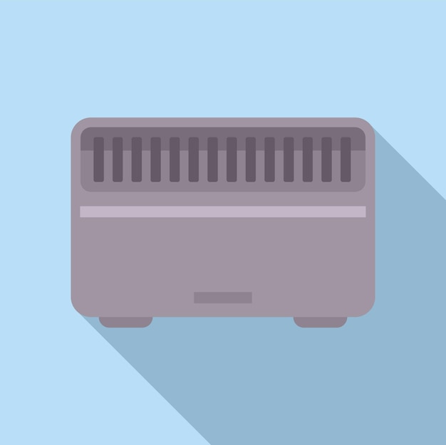 Flat design vector illustration of a toaster