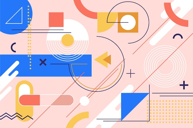 flat geometric background