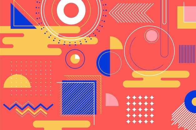 flat geometric background