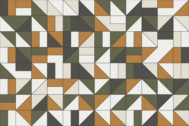 flat geometric mosaic seamless