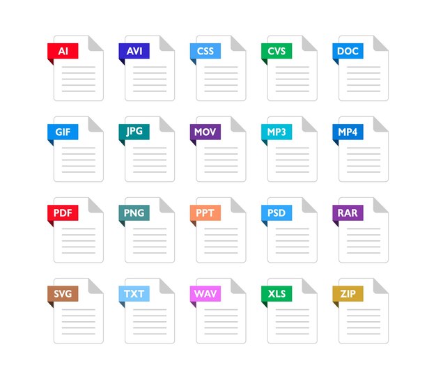 Flat icons set design for app