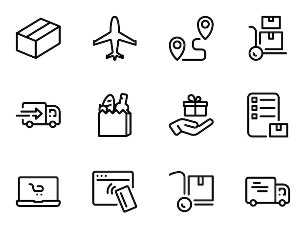 Flat illustration on a theme buy sell shopping delivery discount gift