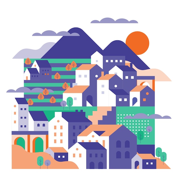 flat illustration scenery 1