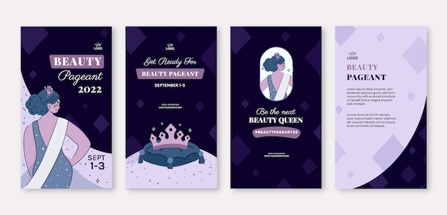flat pageant contest instagram stories collection